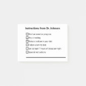 Instructies van de arts Lifestyle Veranderingen Ch Post-it® Notes (Voorkant)