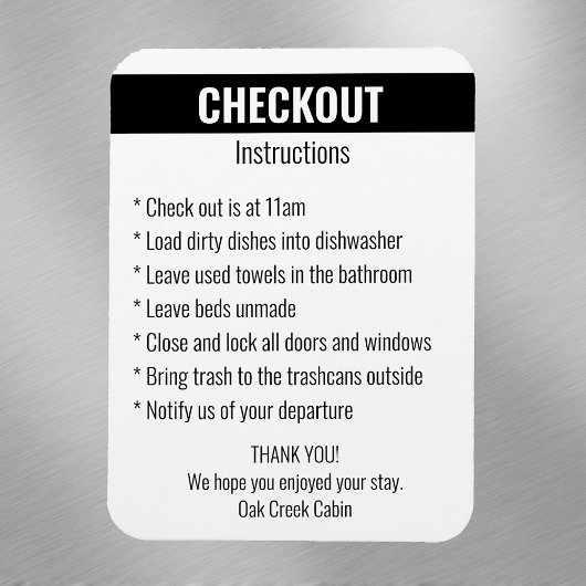 Instructies voor afhandeling kortdurende huur magneet