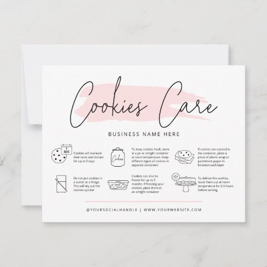 Instructies voor bakkerij voor handleidingen voor  bedankkaart (Voorkant)