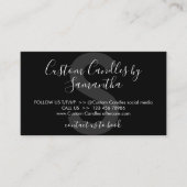 Instructies voor Black Candle Care Visitekaartje (Voorkant)