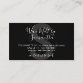 Instructies voor Black Wax Melt Visitekaartje (Voorkant)