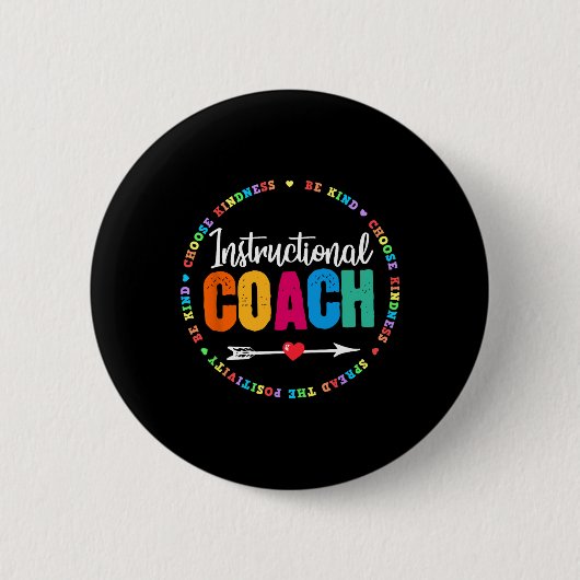 Instructies voor coachpersoneel Terug naar School Ronde Button 5,7 Cm (Voorkant)