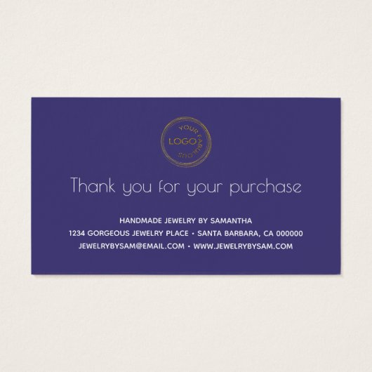 Instructies voor de Kaart van de juwelen met logo  (Achterkant)