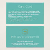 Instructies voor de Kaart van de juwelen met logo  (Voorkant /achterkant)