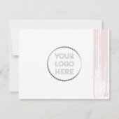 Instructies voor de Mok van het roze bekerbekerbek Bedankkaart (Achterkant)