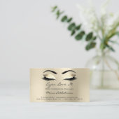 Instructies voor de nazorg - Lashes Champaigne Gol Visitekaartje (Staand voorkant)