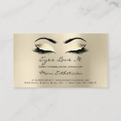 Instructies voor de nazorg - Lashes Champaigne Gol Visitekaartje (Voorkant)