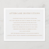 Instructies voor de nazorg voor de microblading (Voorkant)