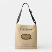 Instructies voor de opslag van Humoureus voedsel Crossbody Tas (Achterkant)