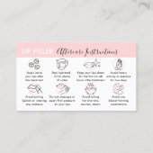 Instructies voor de vulling nazorg visitekaartje (Achterkant)