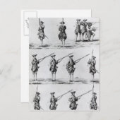 Instructies voor een Bayonet Drill Briefkaart (Voorkant / Achterkant)