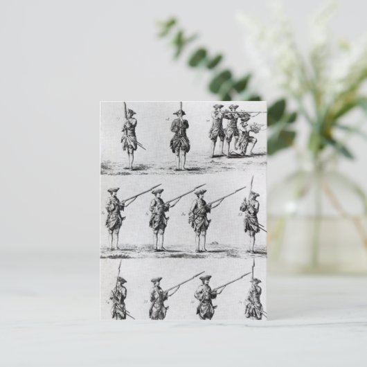 Instructies voor een Bayonet Drill Briefkaart (Staand voorkant)