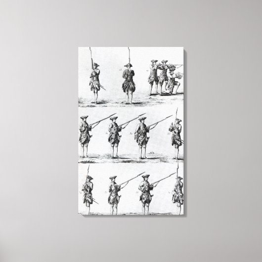 Instructies voor een Bayonet Drill Canvas Afdruk (Voorkant)