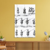 Instructies voor een Bayonet Drill Canvas Afdruk (Insitu (Woonkamer))