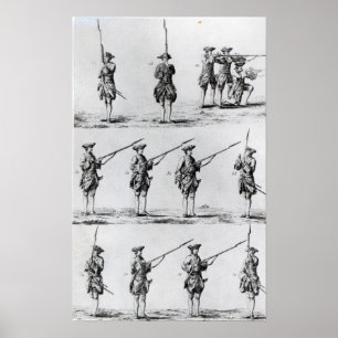 Instructies voor een Bayonet Drill Poster