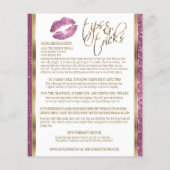 Instructies voor flacon met flacon met roze flacon flyer (Achterkant)