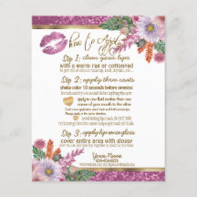 Instructies voor flacon met flacon met roze flacon