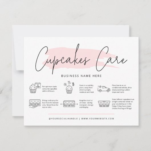 Instructies voor gebruik in koekjes Bakkerijgids F Bedankkaart (Voorkant)