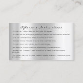 Instructies voor gebruik na de behandeling Lash Si Visitekaartje (Achterkant)