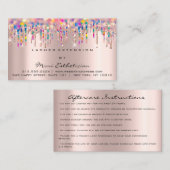 Instructies voor gebruik na de behandeling Uitslag Visitekaartje (Voorkant / Achterkant)