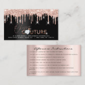 Instructies voor gebruik na de behandeling Uitslag Visitekaartje (Voorkant / Achterkant)