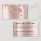 Instructies voor gebruik na het Roos Uitslag Logo Visitekaartje (Voorkant / Achterkant)