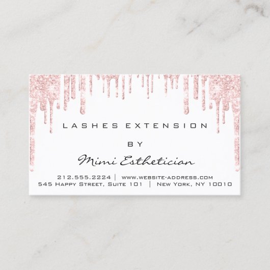 Instructies voor gebruik na het wassen Lash Roos W Visitekaartje (Voorkant)