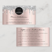 Instructies voor gebruik na Roos Uitslag Logo Grij Visitekaartje (Voorkant / Achterkant)