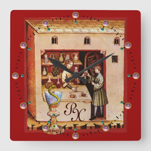 INSTRUCTIES VOOR GEBRUIK VIERKANTE KLOK (Voorkant)