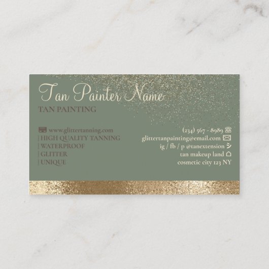 Instructies voor groene nazorg Spuitlooiing Visitekaartje (Achterkant)