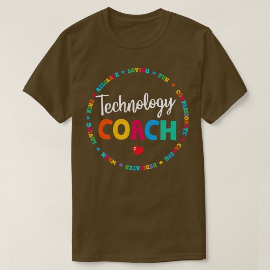 Instructies voor het leren van technologie en coac t-shirt (Design voorkant)