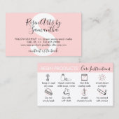 Instructies voor het lezen van producten visitekaartje (Voorkant / Achterkant)