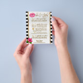 Instructies voor het opzuigen van warme roze hibis flyer (Hand)