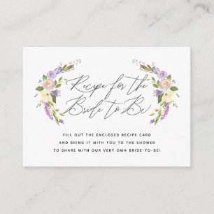 Instructies voor het Paarse ontspringen van Floral Informatiekaartje