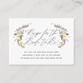 Instructies voor het Paarse ontspringen van Floral Informatiekaartje (Voorkant)