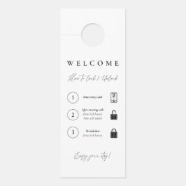 Instructies voor het vergrendelen/ontgrendelen van deurhanger