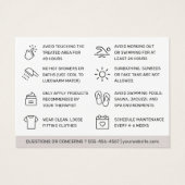 Instructies voor het verwijderen van de Kaart van  (Achterkant)