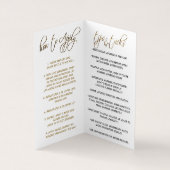 Instructies voor Hot Pink en Gold Lip Visitekaartje (Binnen)