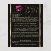 Instructies voor hot-roze glitter lip flyer (Achterkant)