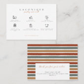 Instructies voor juwelen | ABSTRACT | Deegwaren Visitekaartje (Voorkant / Achterkant)