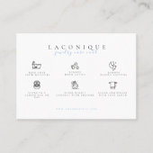 Instructies voor juwelen | Blauw Visitekaartje (Voorkant)