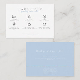 Instructies voor juwelen | Blauw Visitekaartje