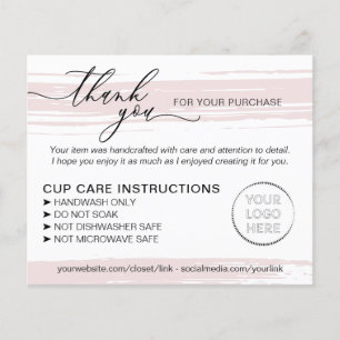 Instructies voor kleine business Tumbler Cup Mok Flyer