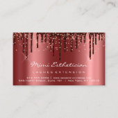 Instructies voor nabehandeling Lash Burgundy Drive Visitekaartje (Voorkant)