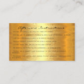 Instructies voor nabehandeling - Lashes LUX Gold D Visitekaartje (Achterkant)