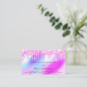 Instructies voor nabehandeling Roze wasdrogen Holo Visitekaartje (Staand voorkant)