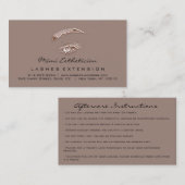 Instructies voor nabehandeling Uitslag Roos Oog Lo Visitekaartje (Voorkant / Achterkant)