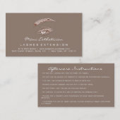 Instructies voor nabehandeling Uitslag Roos Oog Lo Visitekaartje (Voorkant / Achterkant)