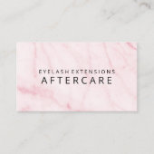 Instructies voor nazorg Eyelash Extensions Visitekaartje (Voorkant)