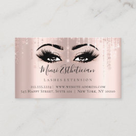 Instructies voor nazorg Eyelash Roos Beauty Eyes Visitekaartje